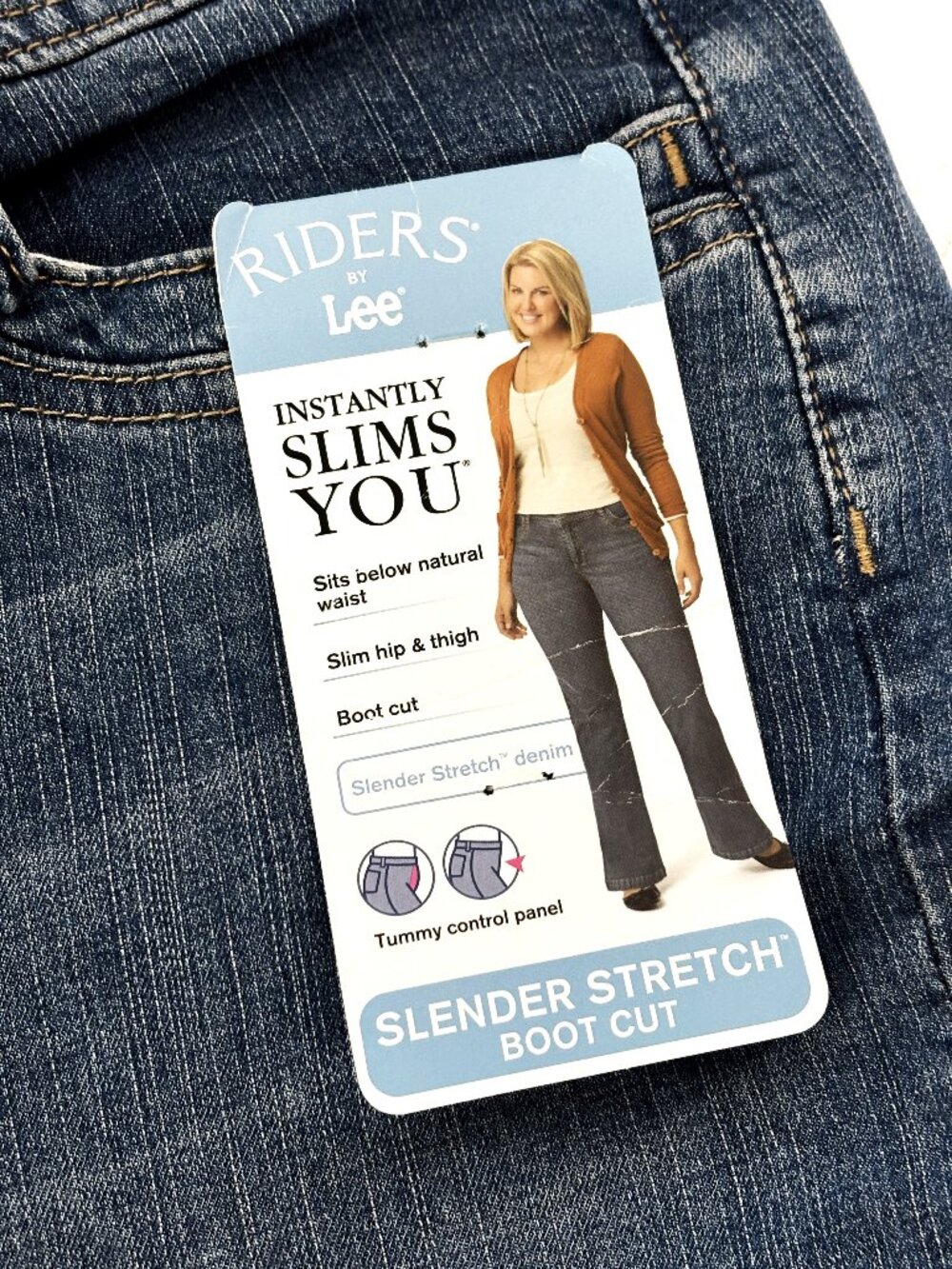 * Riders by Lee Slender Stretch Boot Cut Mid Rise Jeans SZ 12 NWT